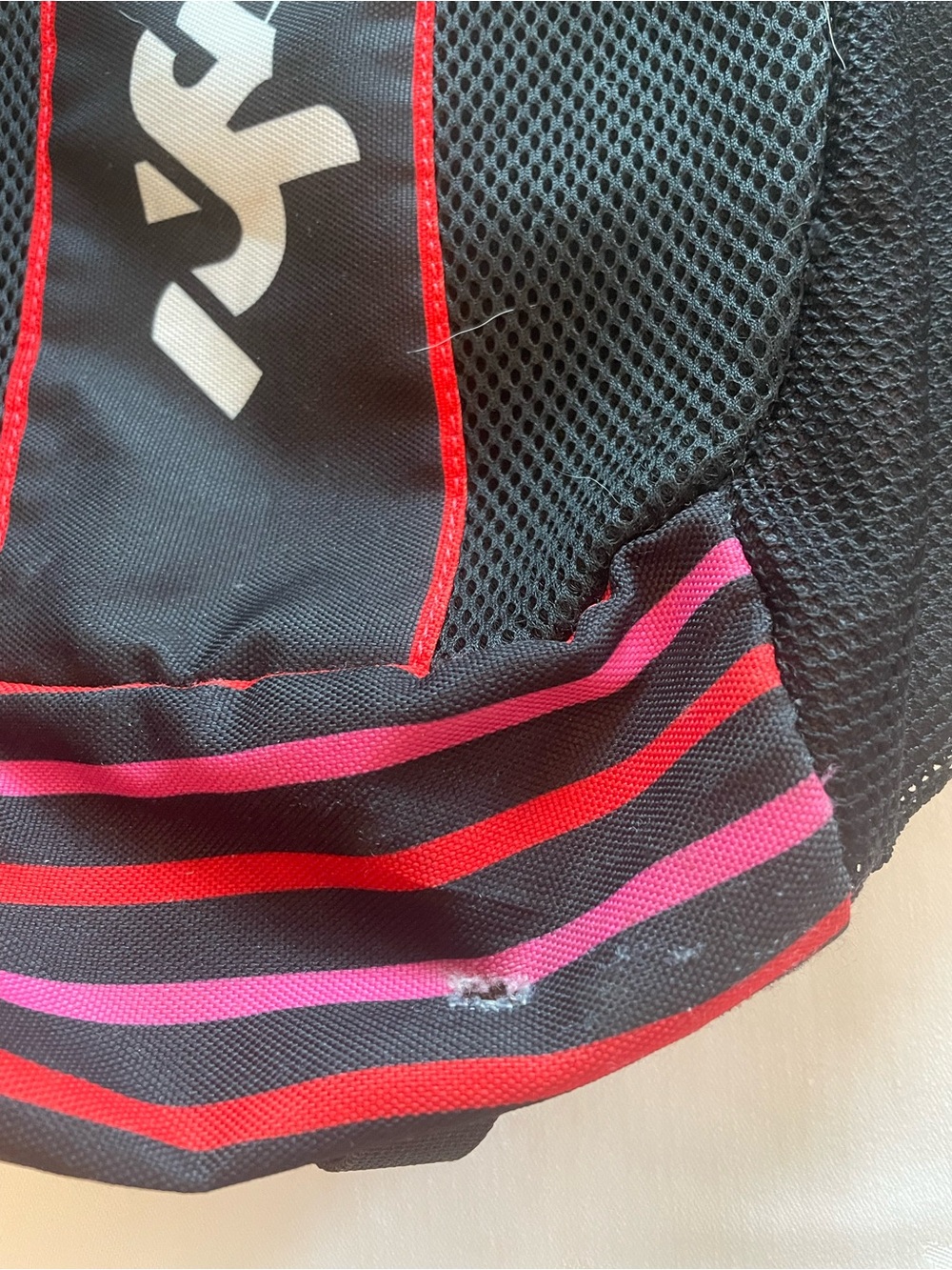 Black & Pink Drawstring Backpack - Picture 2 of 3